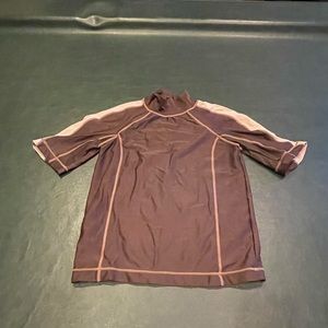 Mossimo youth medium brown rash guard shirt. EUC